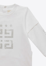 Givenchy Kids Babies 4G Stars Logo Onesie Gift Set - Set of 3 White H30234CO/O_GIV-10P
