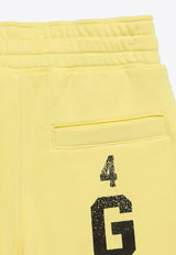 Givenchy Kids Boys Logo Print Drawstring Shorts Yellow H30281-ACO/O_GIV-518