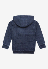 Givenchy Kids Boys Jacquard 4G Monogram Denim Sweatshirt Blue H30282-BCO/O_GIV-Z01