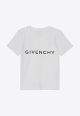 Givenchy Kids Boys Logo Print T-shirt White H30343-BCO/P_GIV-10P