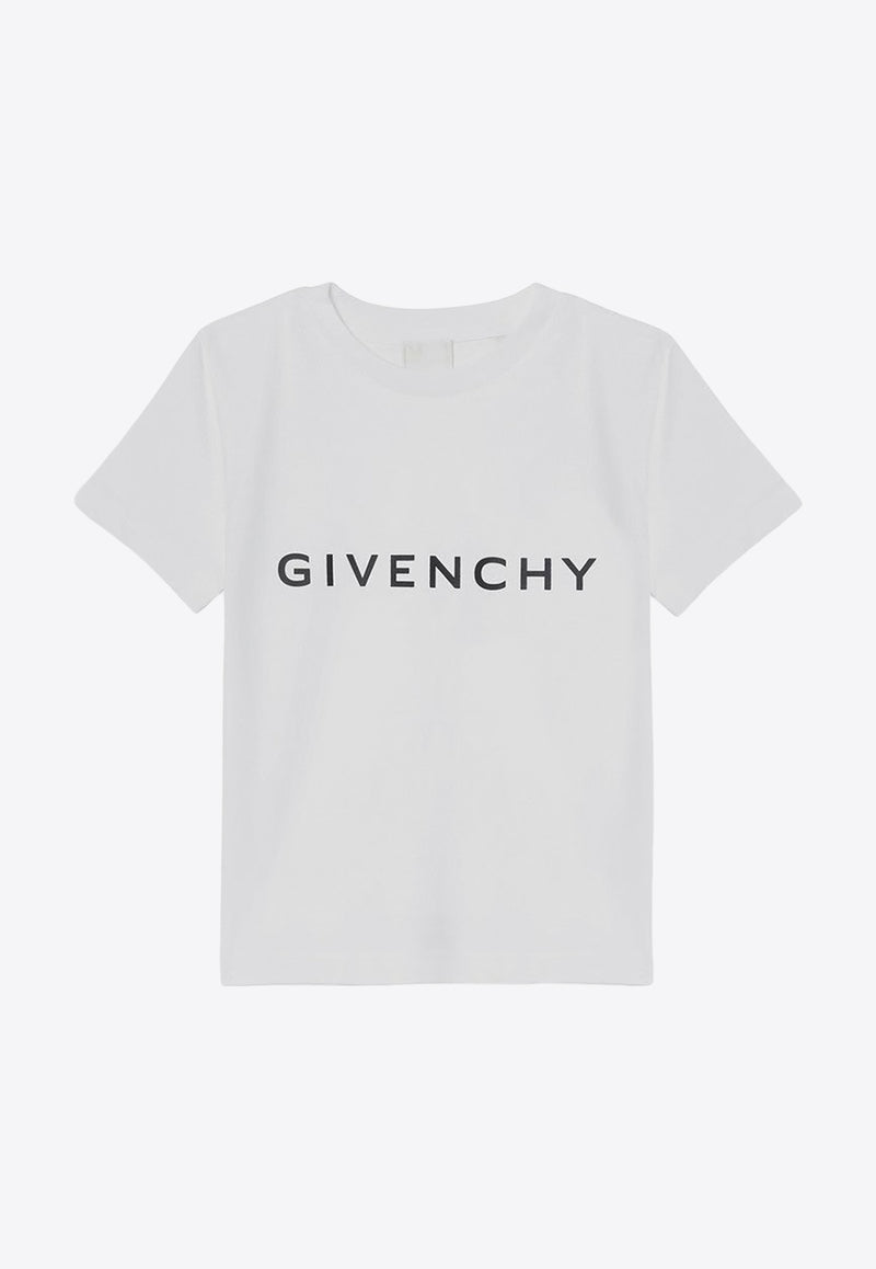 Givenchy Kids Boys Logo Print T-shirt White H30343-BCO/P_GIV-10P