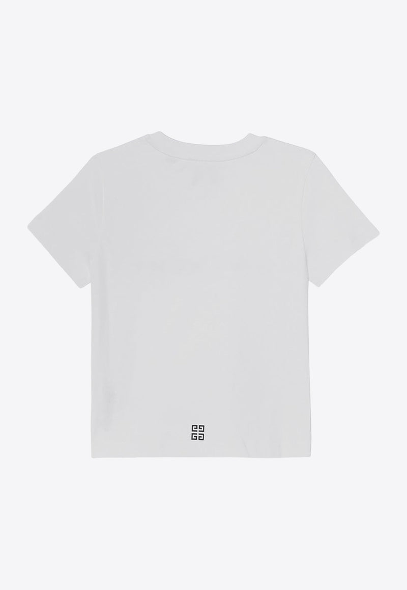 Givenchy Kids Boys Logo Print T-shirt White H30343-BCO/P_GIV-10P