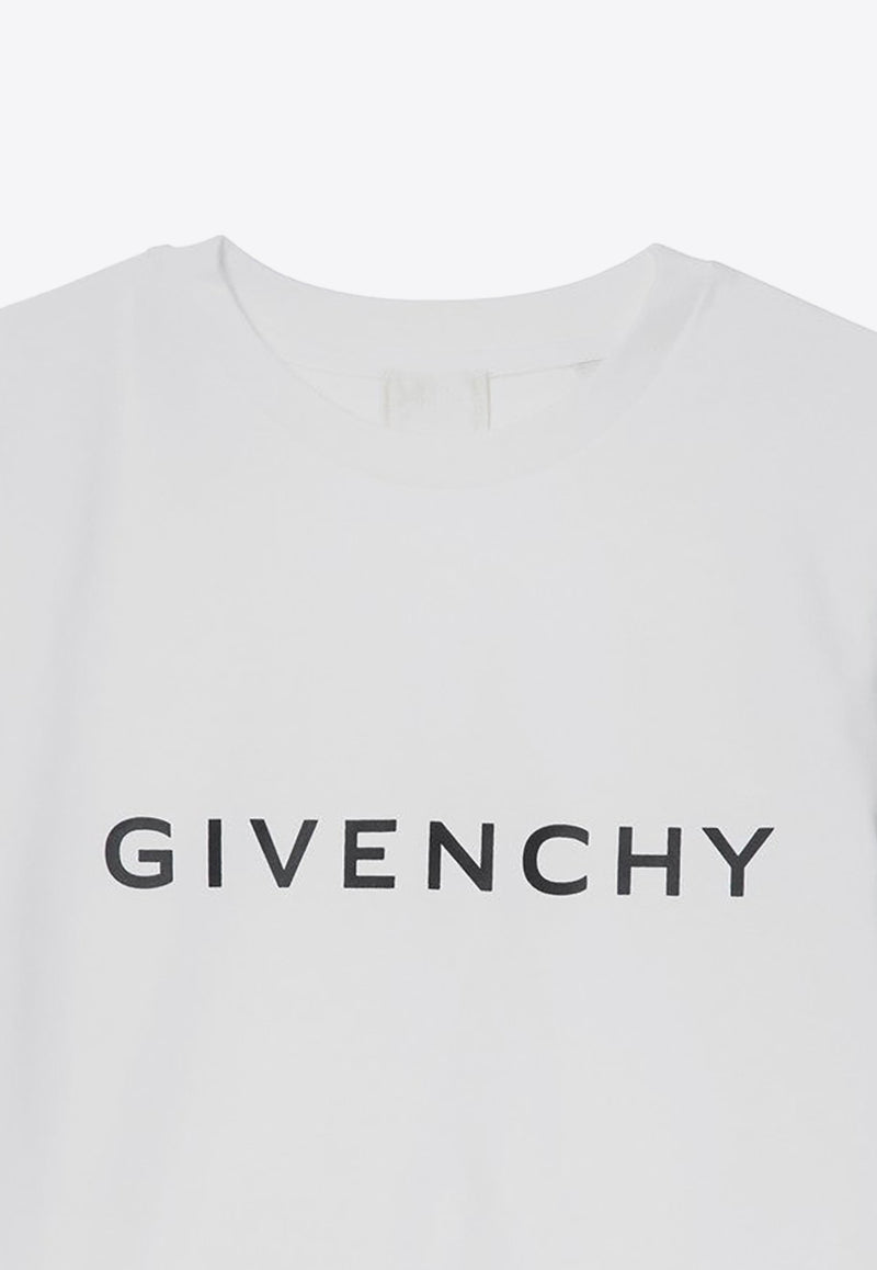 Givenchy Kids Boys Logo Print T-shirt White H30343-BCO/P_GIV-10P