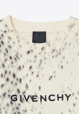 Givenchy Kids Girls Embroidered Logo Sweater Ivory H30417-BWO/P_GIV-Z40