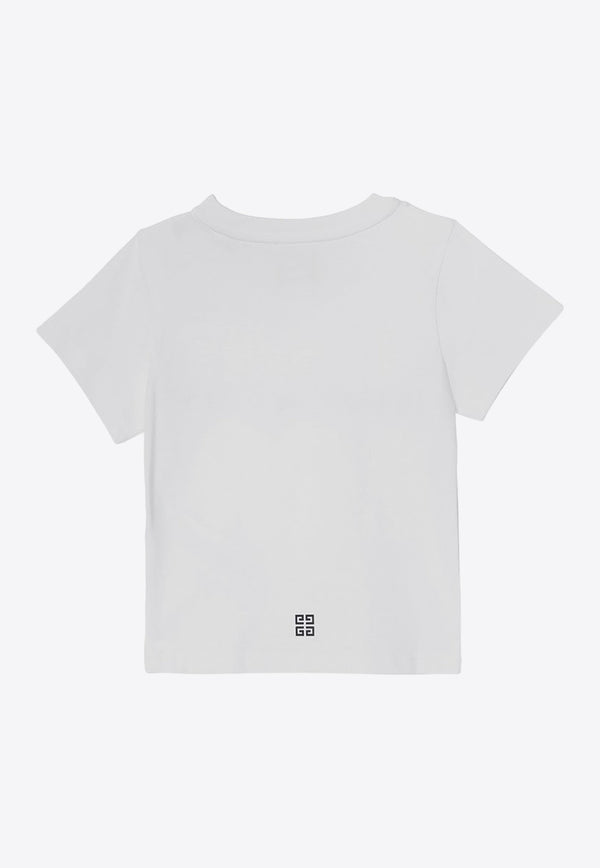 Givenchy Kids Boys Logo Print T-shirt White H30470-BCO/P_GIV-10P