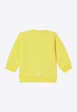 Givenchy Kids Babies Logo Print Sweatshirt Yellow H30472-ACO/P_GIV-526