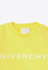 Givenchy Kids Babies Logo Print Sweatshirt Yellow H30472-ACO/P_GIV-526