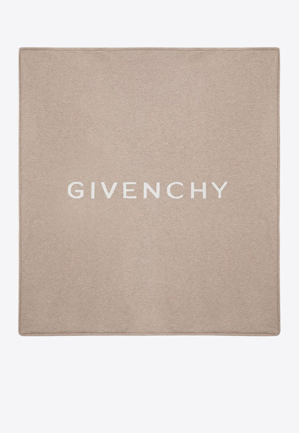 Givenchy Kids Babies Reversible 4G Logo Blanket Beige H30524CO/P_GIV-184