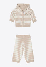 Givenchy Kids Babies 4G Reversible Sweatshirt and Pants Set Cream H30567CO/P_GIV-184