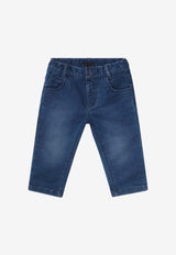 Givenchy Kids Babies Washed Straight-Leg Jeans Blue H30634-ADE/Q_GIV-Z10