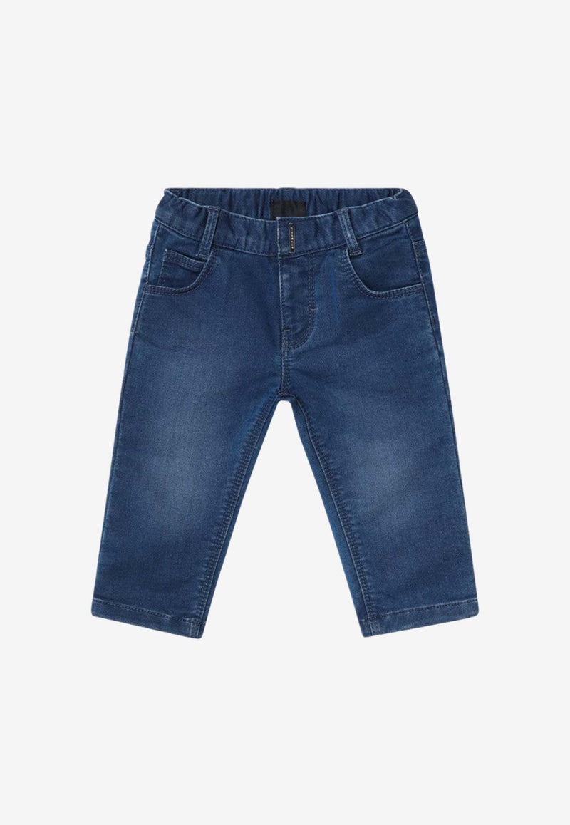 Givenchy Kids Boys Washed Straight-Leg Jeans Blue H30634-BDE/Q_GIV-Z10