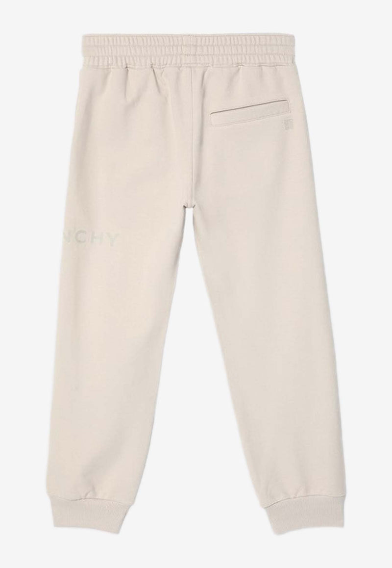 Givenchy Kids Boys 4G Logo Track Pants Cream H30690-ACO/Q_GIV-184