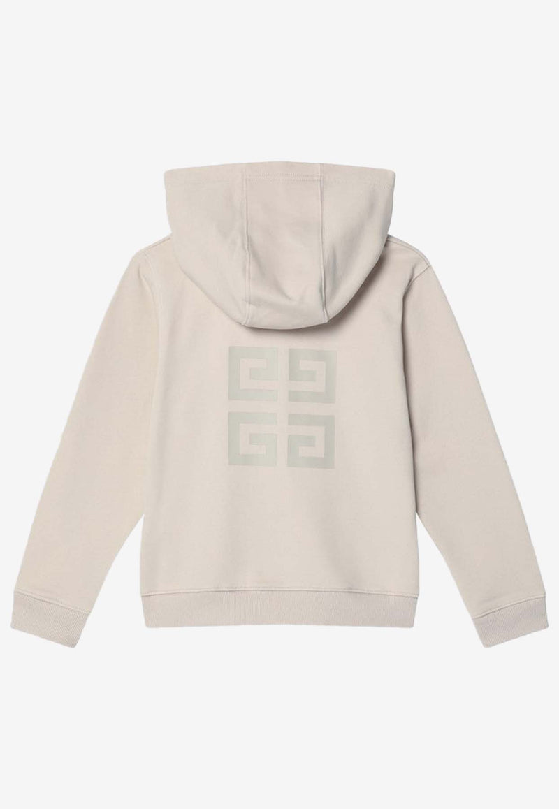 Givenchy Kids Boys 4G Logo Zip-Up Hoodie Cream H30703-ACO/Q_GIV-184