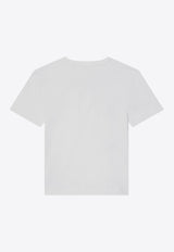 Givenchy Kids Girls Bow Applique T-shirt White H30808-BCO/Q_GIV-10P