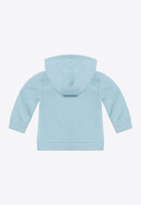 Givenchy Kids Babies Logo Zip-Up Hoodie Light Blue H30880CO/R_GIV-040