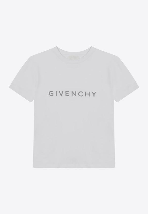 Givenchy Kids Babies Logo Print T-shirt White H30887CO/R_GIV-10P