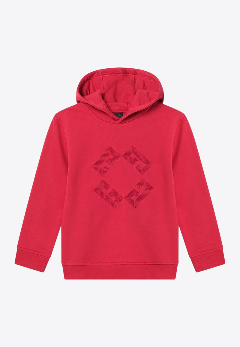 Givenchy Kids Boys 4G Logo Hooded Sweatshirt Red H30942-BCO/R_GIV-95H