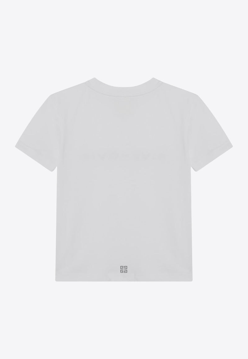 Givenchy Kids Girls Logo Print T-shirt White H30952-BCO/R_GIV-10P