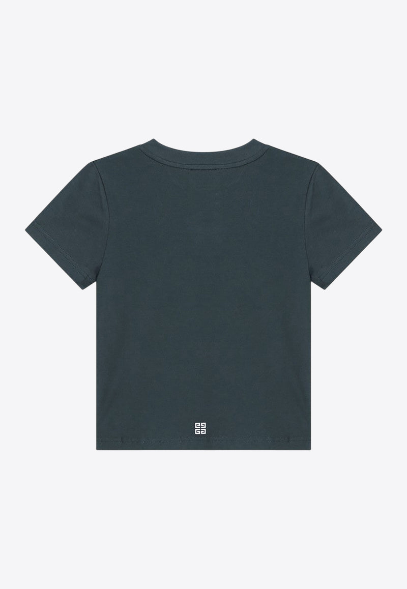 Givenchy Kids Boys Logo T-shirt Green H30952U-CCO/R_GIV-672