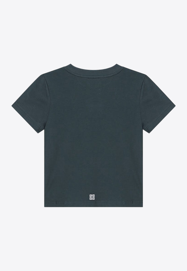 Givenchy Kids Boys Logo T-shirt Green H30952UCO/R_GIV-672