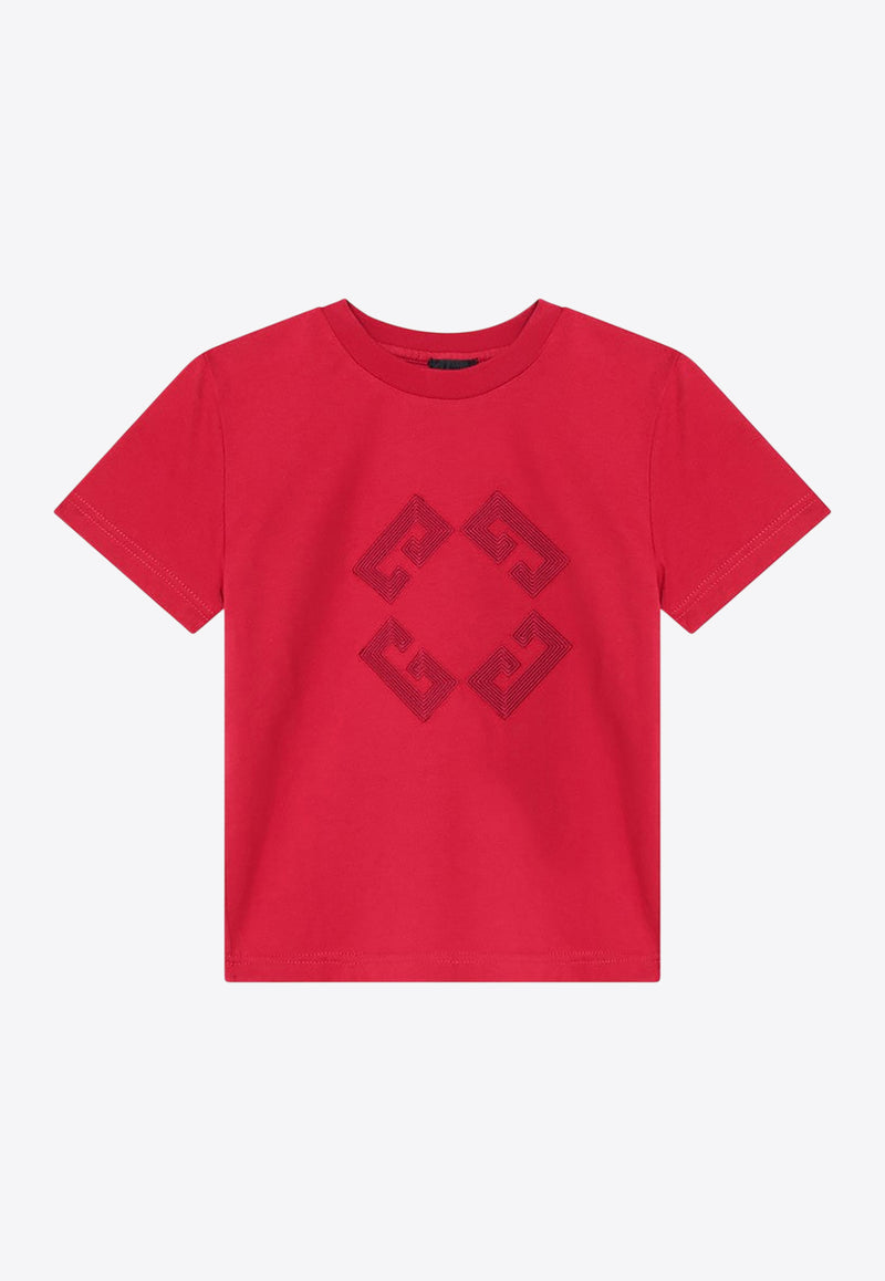 Givenchy Kids Boys 4G Logo T-shirt Red H30967-BCO/R_GIV-95H