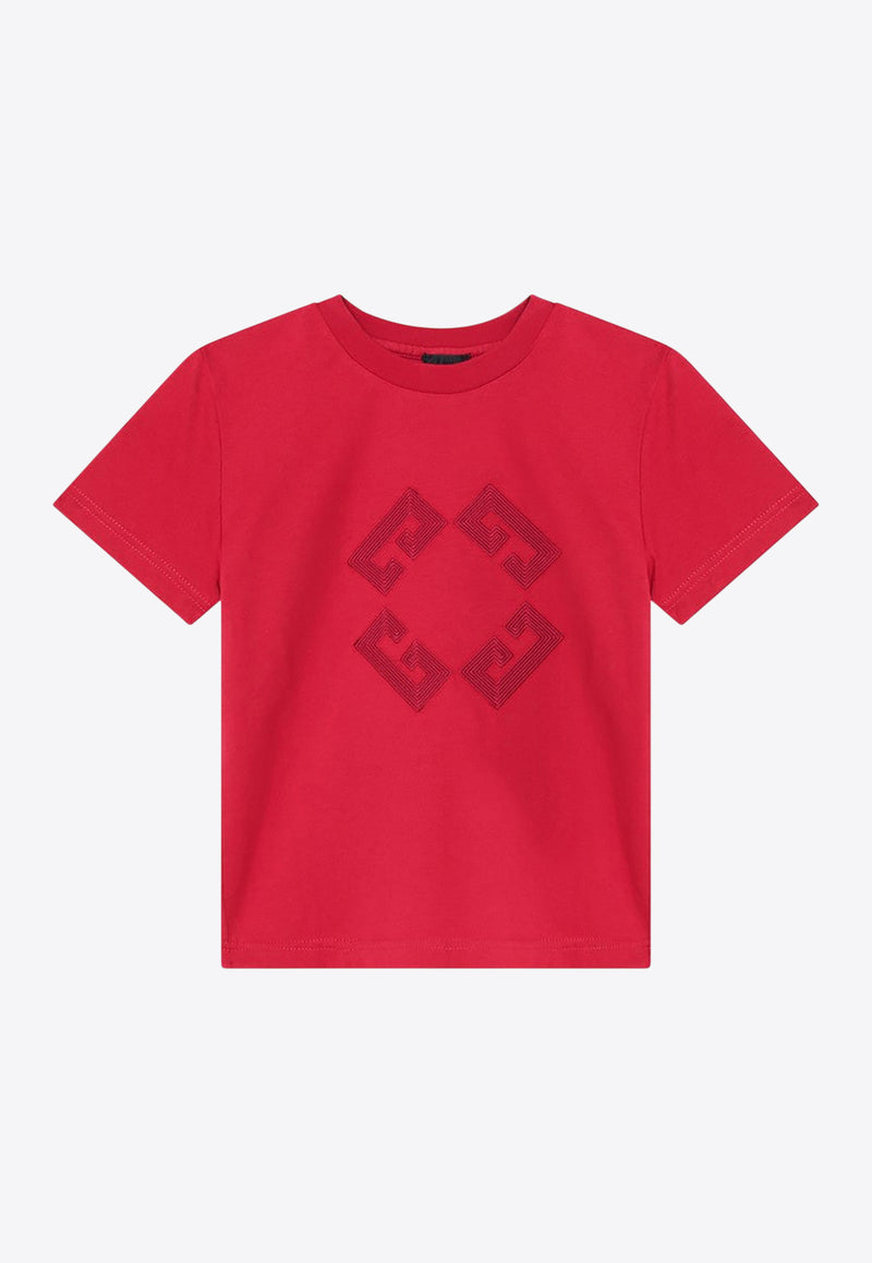 Givenchy Kids Boys 4G Logo T-shirt Red H30967-CCO/R_GIV-95H