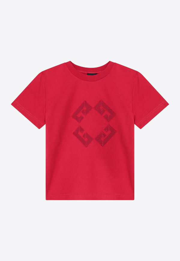 Givenchy Kids Boys 4G Logo T-shirt Red H30967CO/R_GIV-95H