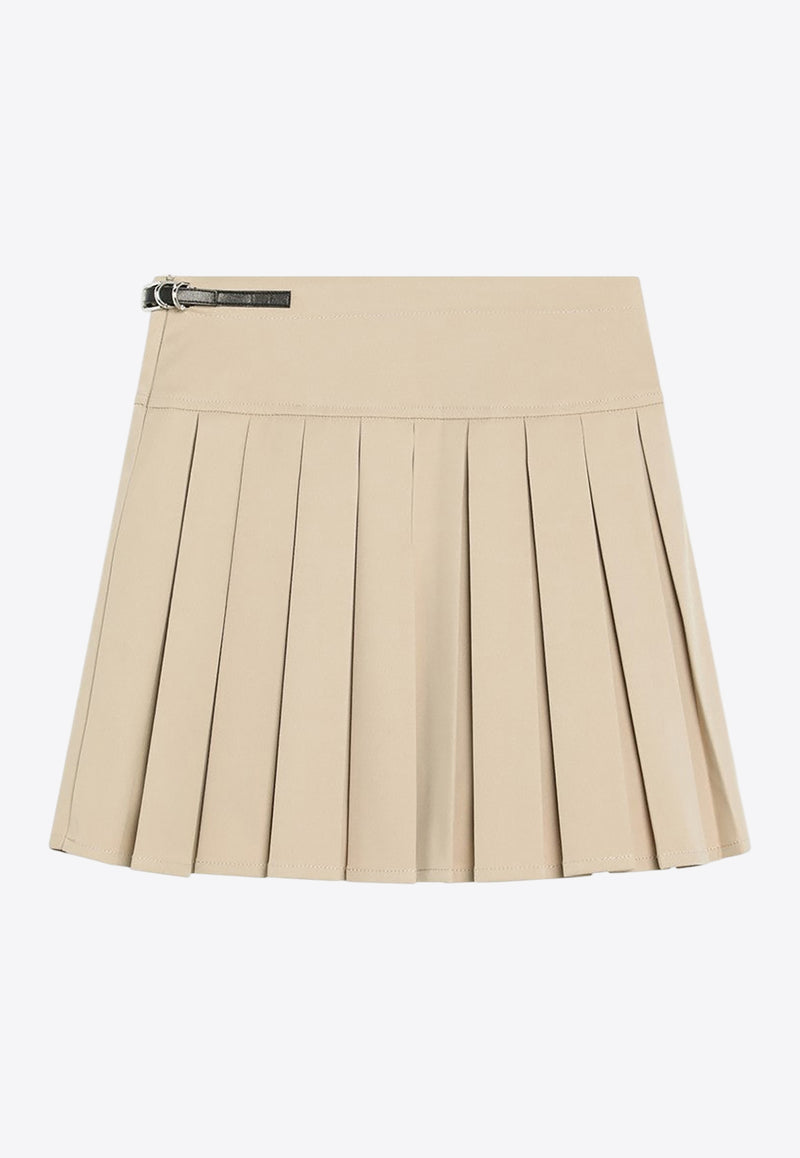 Givenchy Kids Girls Pleated Mini Skirt Beige H30972CO/R_GIV-20P