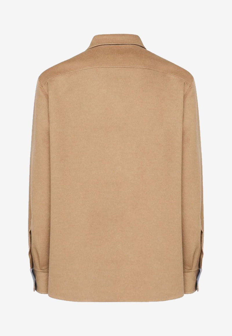 Loewe Wool Buttoned Jacket Camel H526Y05WF2WO/R_LOEW-3151