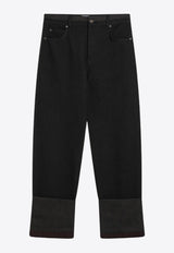 Loewe Straight-Leg Turn-Up Jeans H526Y11X90CO/R_LOEW-1101