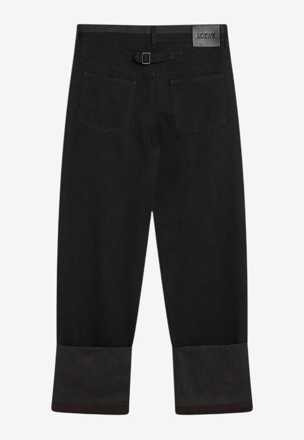 Loewe Straight-Leg Turn-Up Jeans H526Y11X90CO/R_LOEW-1101