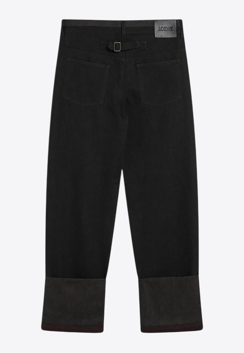 Loewe Straight-Leg Turn-Up Jeans H526Y11X90CO/R_LOEW-1101