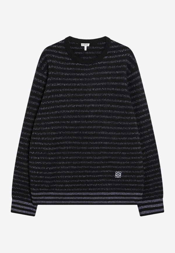 Loewe Anagram Striped Wool Sweater Blue H526Y14KMAWO/R_LOEW-9602