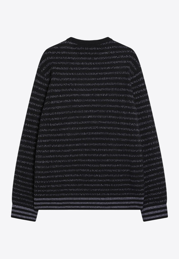 Loewe Anagram Striped Wool Sweater Blue H526Y14KMAWO/R_LOEW-9602