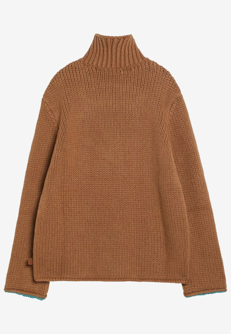 Loewe Wool Turtleneck Sweater Brown H526Y14KMQWO/R_LOEW-2530