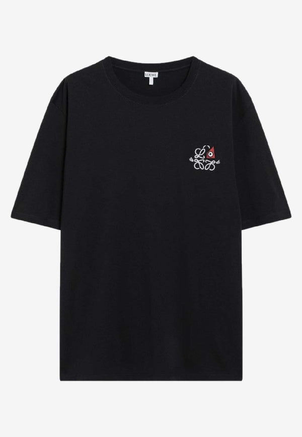 Loewe Anagram Logo T-shirt Navy H526Y22XD3CO/S_LOEW-5110
