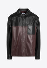 Loewe Leather Overshirt with Contrasting-Panels H526Y31L51LE/R_LOEW-1101