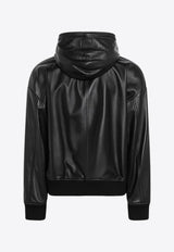 Loewe Leather Hooded Jacket with Logo-Patch H526Y34L72LE/R_LOEW-1100