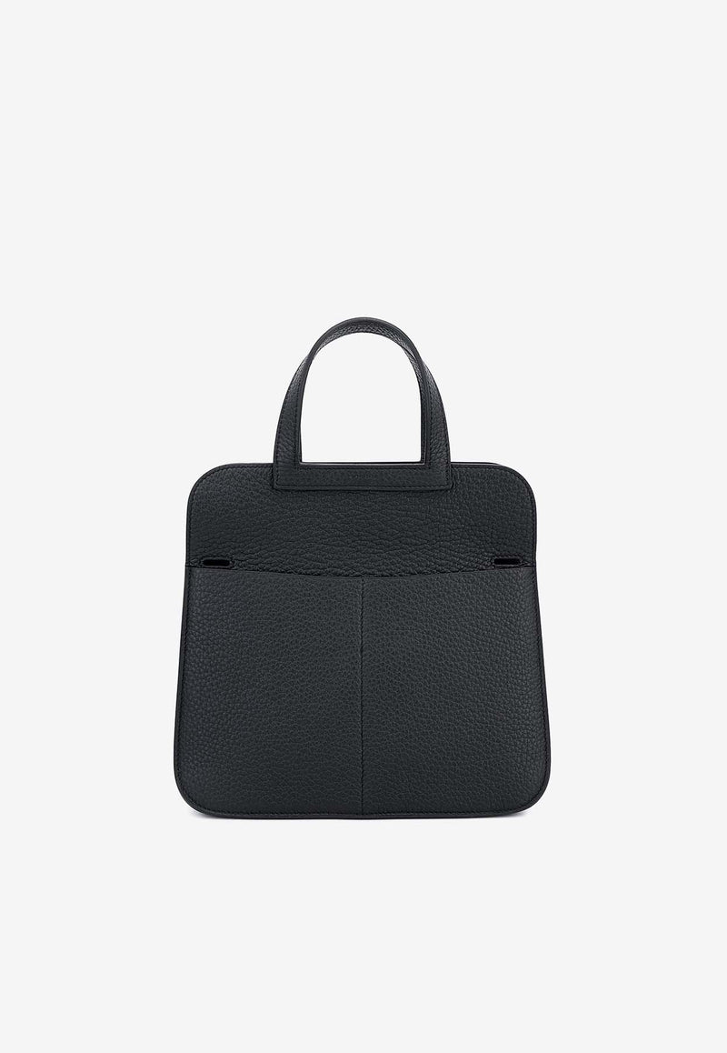 Halzan 25 in Black Clemence Leather with Palldium Hardware