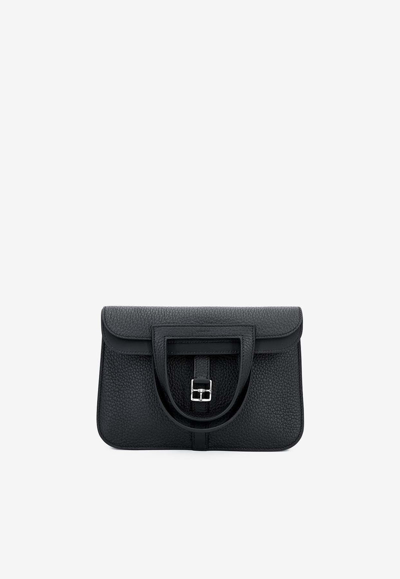 Halzan 25 in Black Clemence Leather with Palldium Hardware