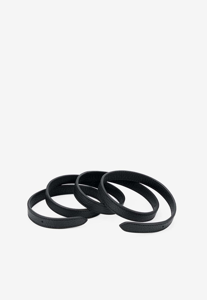 Halzan 25 in Black Clemence Leather with Palldium Hardware