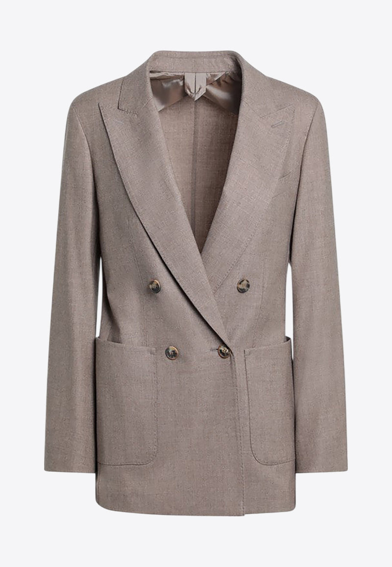 Max Mara Herald Double-Breasted Cashmere Jacket Dove HARALDCO/R_MAXM-002