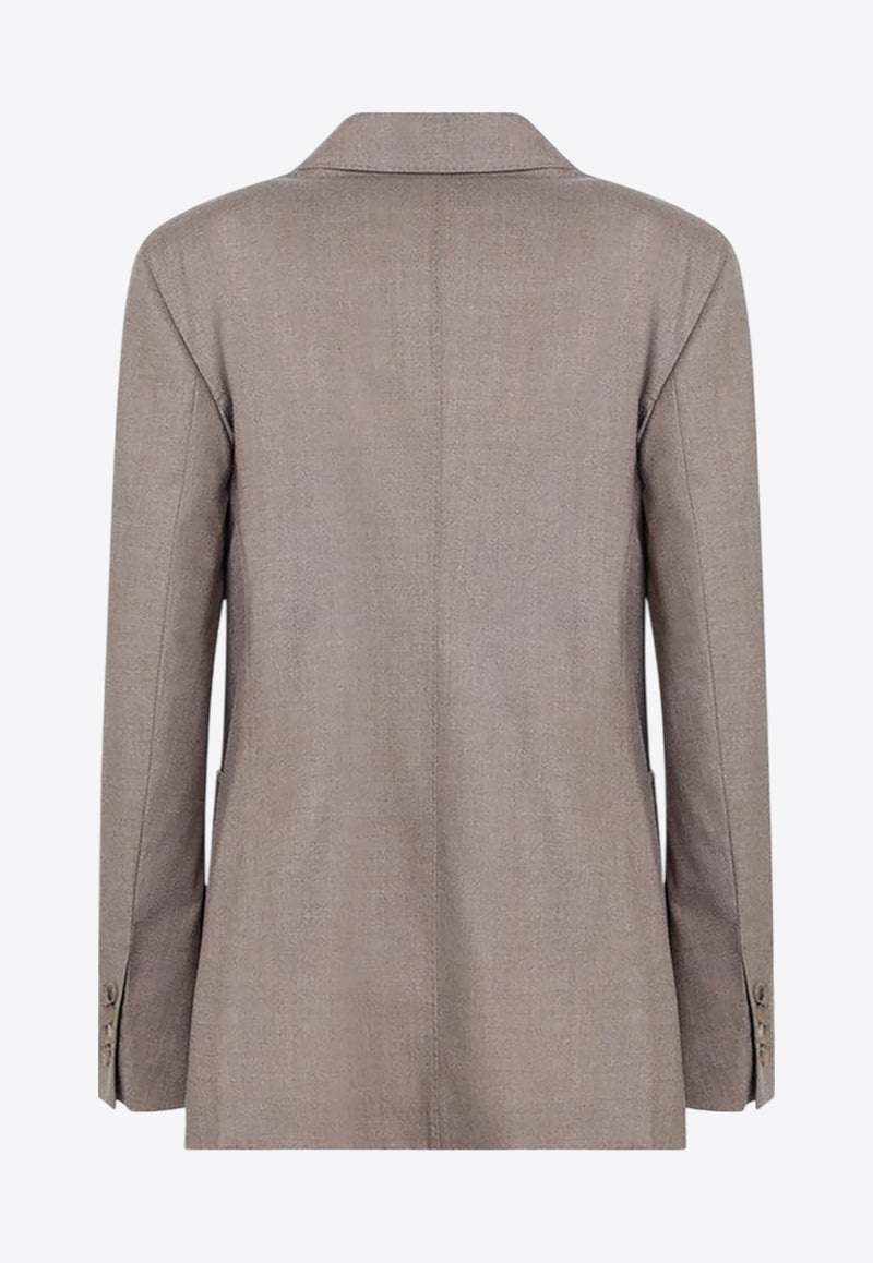 Max Mara Herald Double-Breasted Cashmere Jacket Dove HARALDCO/R_MAXM-002