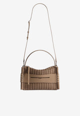 JW Anderson Loafer Shoulder Bag in Woven Leather Taupe HB0777LA0399190_TAUPE