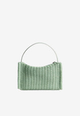 JW Anderson Loafer Shoulder Bag in Woven Leather Sage HB0777LA0399549_SAGE