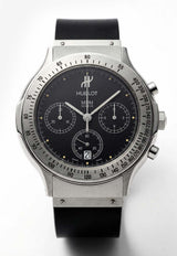 Hublot MDM Classic Chronograph Stainless Steel Watch Black HUBMDMCCSSW_TH