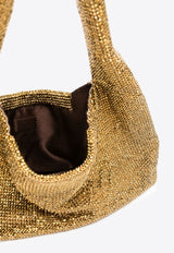 Kara Mini Crystal Mesh Shoulder Bag HB320-2504- GOLDGOLD