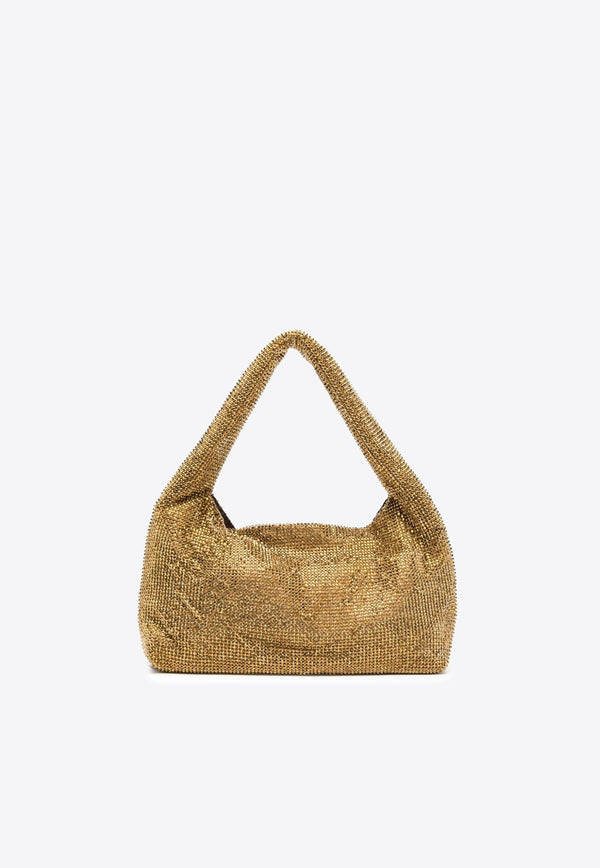 Kara Mini Crystal Mesh Shoulder Bag HB320-2504- GOLDGOLD