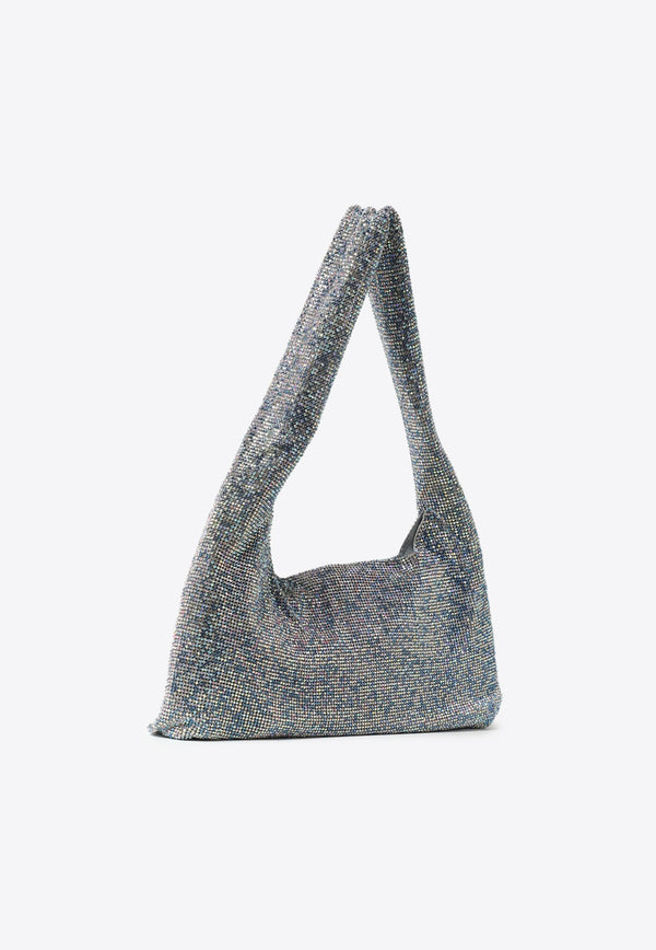 Kara Mini Crystal Mesh Shoulder Bag HB320H-4115BLUE