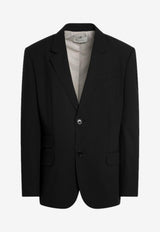 AMI PARIS Single-Breasted Wool Jacket  Black HBV763WV0194/S_AMI-001